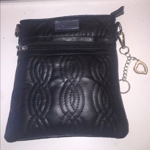 Black shoulder strap purse